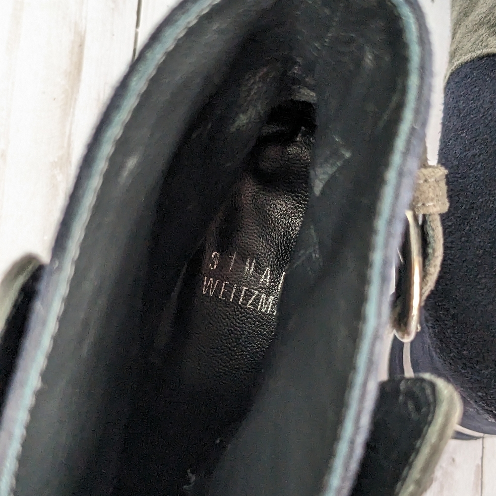 Stuart Weitzman • Imback Bi-color Ankle Boots - Picture 9 of 11